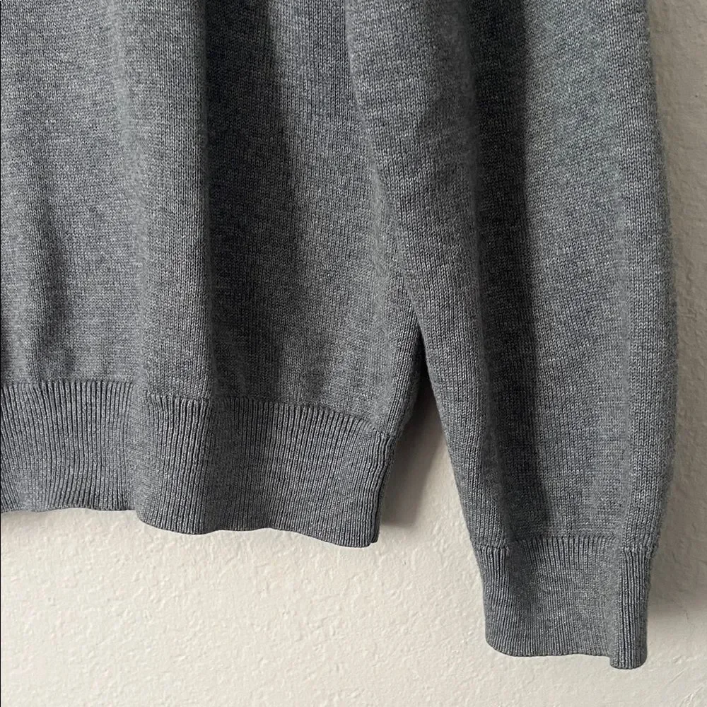 Like New! Vineyard Vines Men's Saltwater Quarter-Zip Pullover Sweater Gray in L